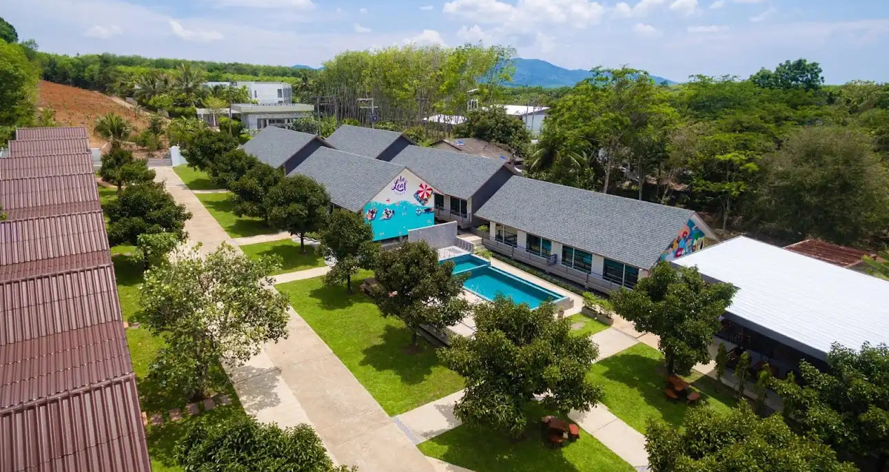 Aerial shot of The Be Leaf Resort | Phuket